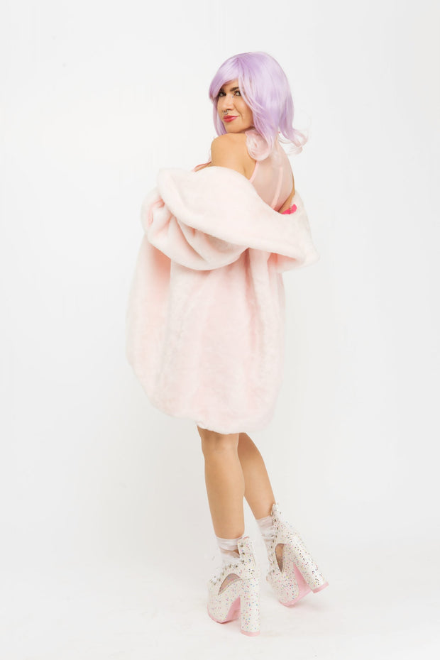 The Sadie Shawl Faux Fur Coat