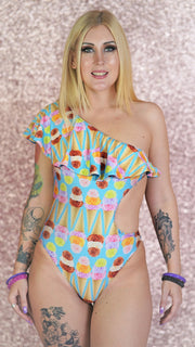 The Gwen Flounce Cut Out Swimsuit