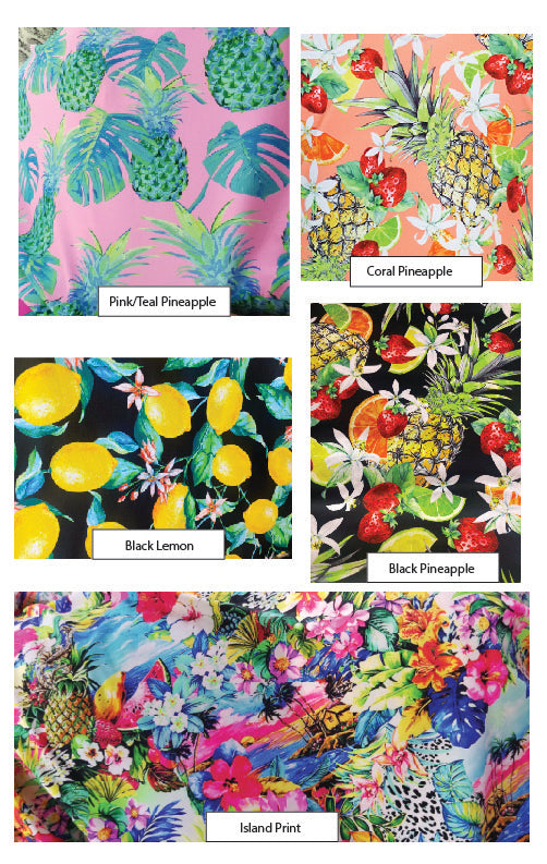 Fruity Floral Ruffle Bikini Bottom