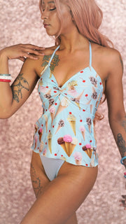 The Crystal Twist Top Swimsuit