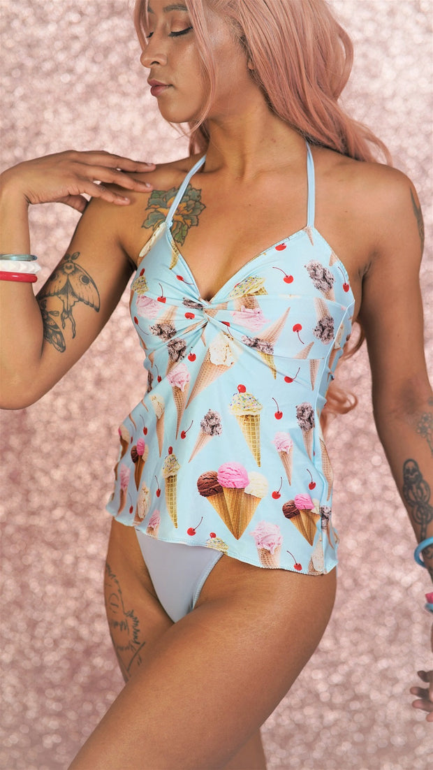 The Crystal Twist Top Swimsuit