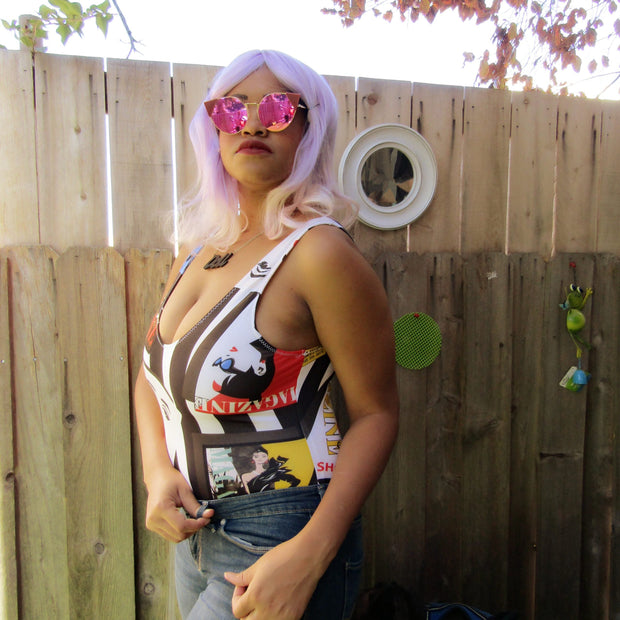 The Daphne Vintage Magazine Bodysuit