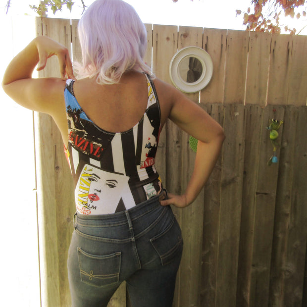 The Daphne Vintage Magazine Bodysuit
