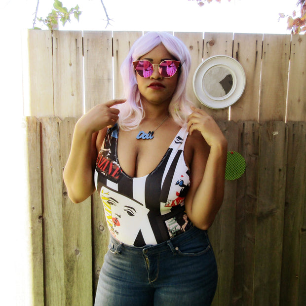 The Daphne Vintage Magazine Bodysuit